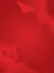 abstract red gradient triangle and circle background