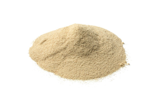 Heap of ground white pepper