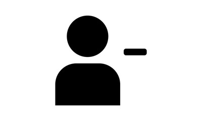 Delete, account, male, man, people, person, profile, remove, user, friend, network, close, sign, profile, user interface, mark free vector icon