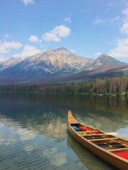 Canoe on Pyramid Lake 