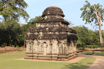 Fototapeta na wymiar Ruines Temples Polonnaruwa Sri Lanka Triangle Culturel