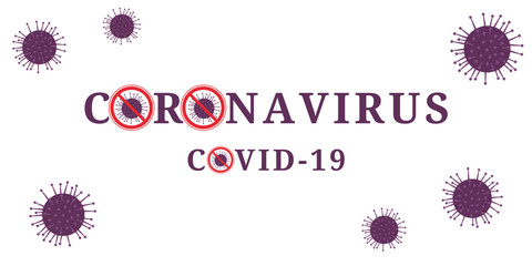 Abstract model of new coronavirus ncov-2019. Coronavirus covid-19 outbreak. Coronavirus danger and risk disease.