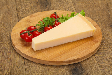 Italian traditional parmesan cheese triangle