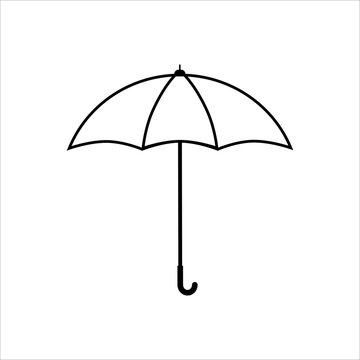 umbrella icon on white background