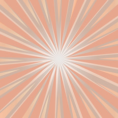 Pop art colorful comics book magazine cover. Striped rainbow background. Cartoon funny retro pattern strip mock up. Vector halftone illustration. 90-s style. Sunburst, starburst shape.