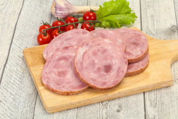 Natural ham made from pork