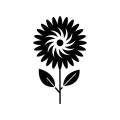 solid icons for flower,vector illustrations