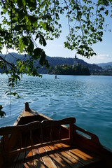 Boat on Lake Bled 