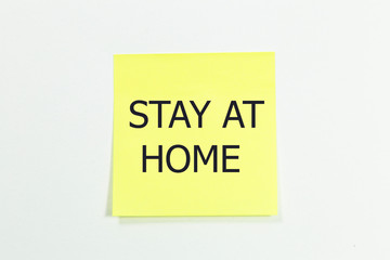 The word stay at home. 