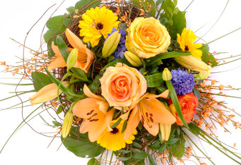 Bouquet of beautiful spring flowers