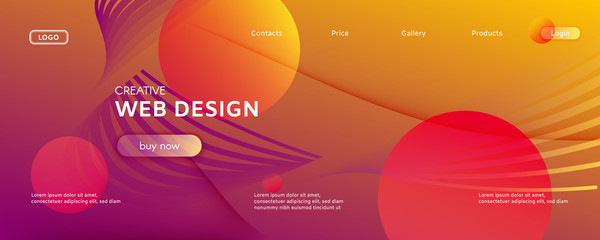 3d Flow Pattern. Digital Futuristic Stripes. 