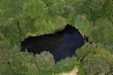 Photo aerienne de la campagne de l'Oise