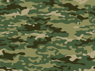 Fototapeta premium Camouflage seamless pattern. Military 