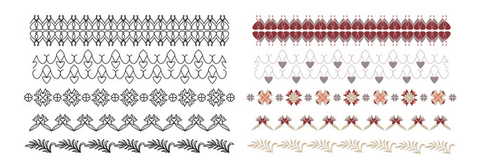 Frieze, Border. Decorative element. Vector.