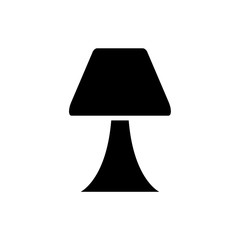 Table lamp icon, logo isolated on white background