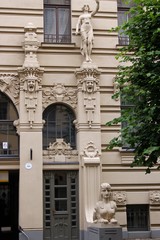 facade of an old building