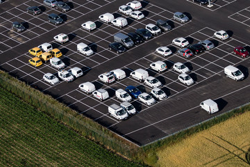 Photo aerienne de la campagne de l'Oise