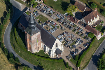 Photo aerienne de la campagne de l'Oise