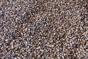 Fine texture of crushed stone