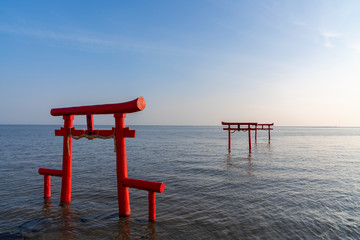 [佐賀県]大魚神社の海中鳥居（太良町）