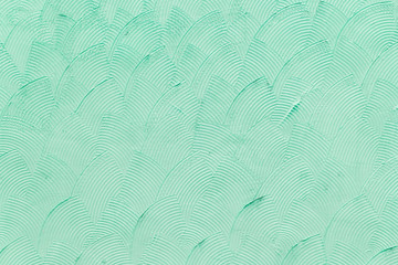 Green background texture of decorated wall