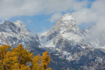 Scneic Landscape in Grand Teton National Park in Autumn