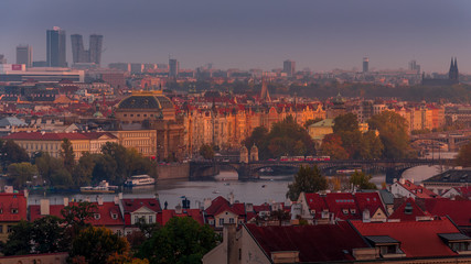 Zachód słońca w Pradze  © Marcin