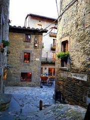 narrow street in old town