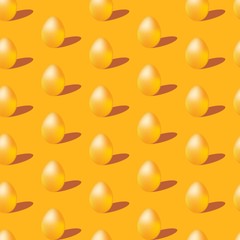 Seamless easter pattern with eggs. Vector illustration