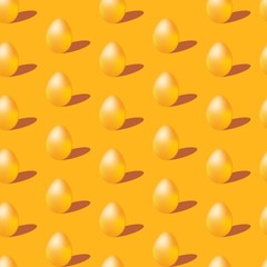 Seamless easter pattern with eggs. Vector illustration