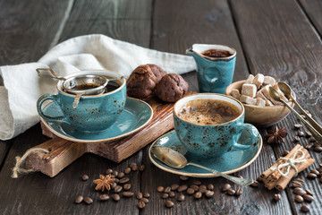 Coffee and cane sugar