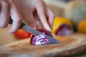 Préparation de Salade Végétarienne