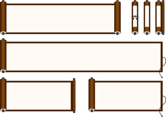 巻物のイラスト素材集