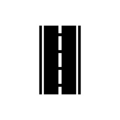 Road icon, logo isolated on white background