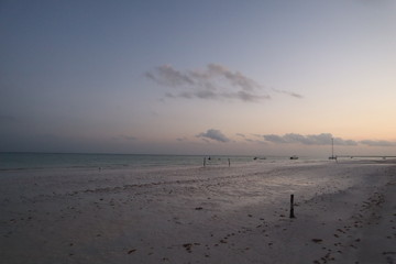 amanecer en la playa