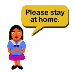 Student say for stay at home 