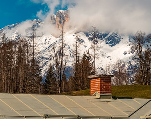 Beautiful winter landscape near Berchtesgaden, Bavaria, Germany