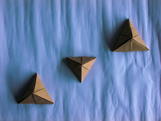  Three-sided pyramids