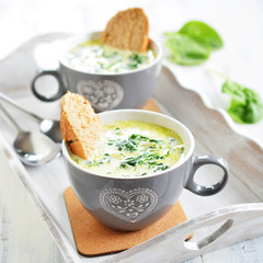Spinatsuppe