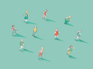 Sozialkontakte halten Abstand