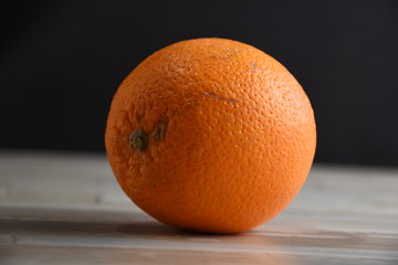 Orange on the table