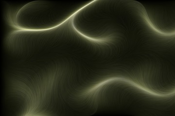 Abstract Flowing Yellow Lines Background