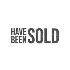 Sold out rubber stamp vector image