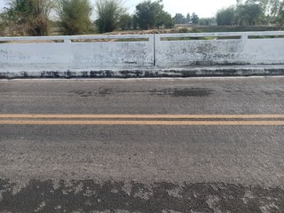 Roads and railings of reinforced concrete