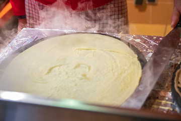 Zubereitung eines Crêpes - Frankreich - Kulinarität