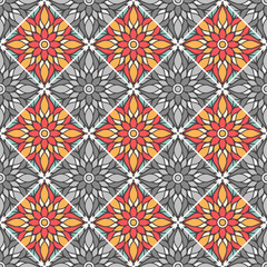 Fototapeta premium Seamless pattern. Vintage decorative elements