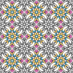 Fototapeta premium Seamless pattern. Vintage decorative elements