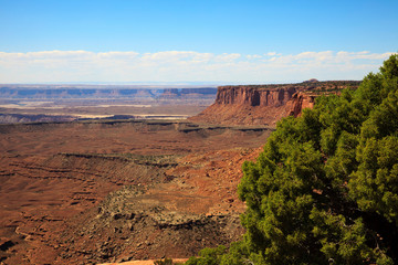 Utah / USA - August 11, 2015: Island In The Sky Canyolands National Park landscape, Utah, USA