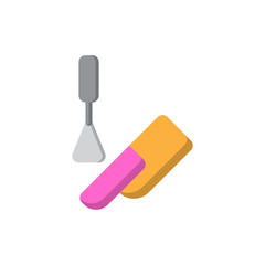 Nail Care Brush Painting Beauty Icon, Logo, Vector