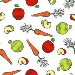 apple and carrot pattern